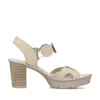 Rieker Women'S Strappy Sandals Light Beige