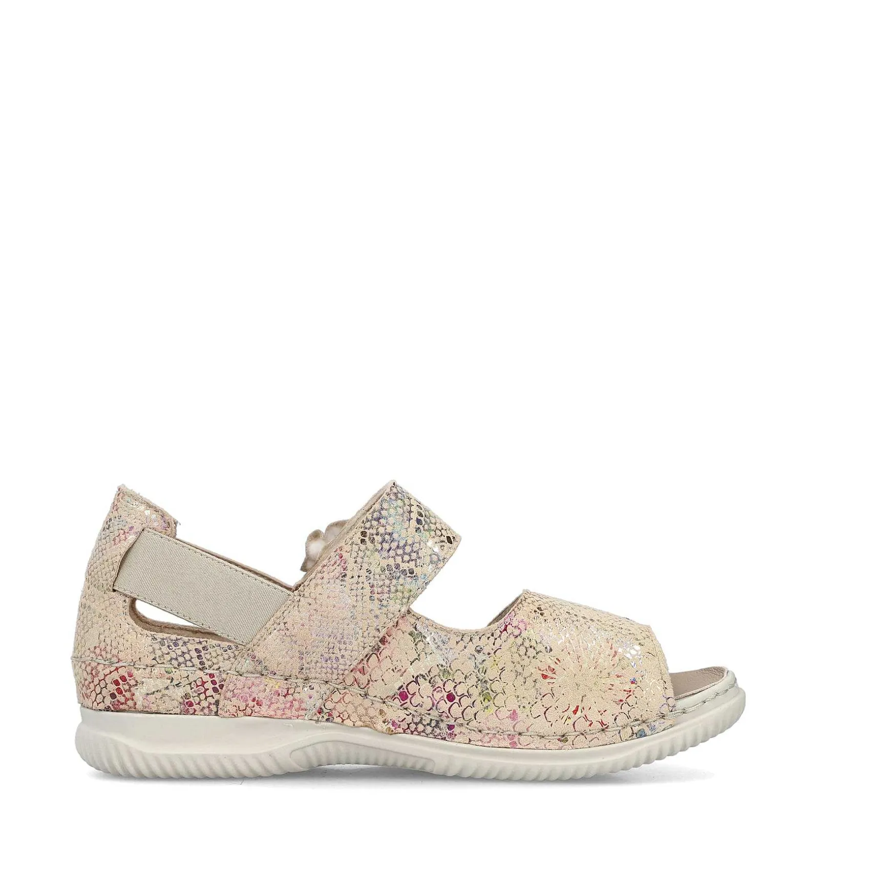 Rieker Women'S Strappy Sandals Multi-Cream