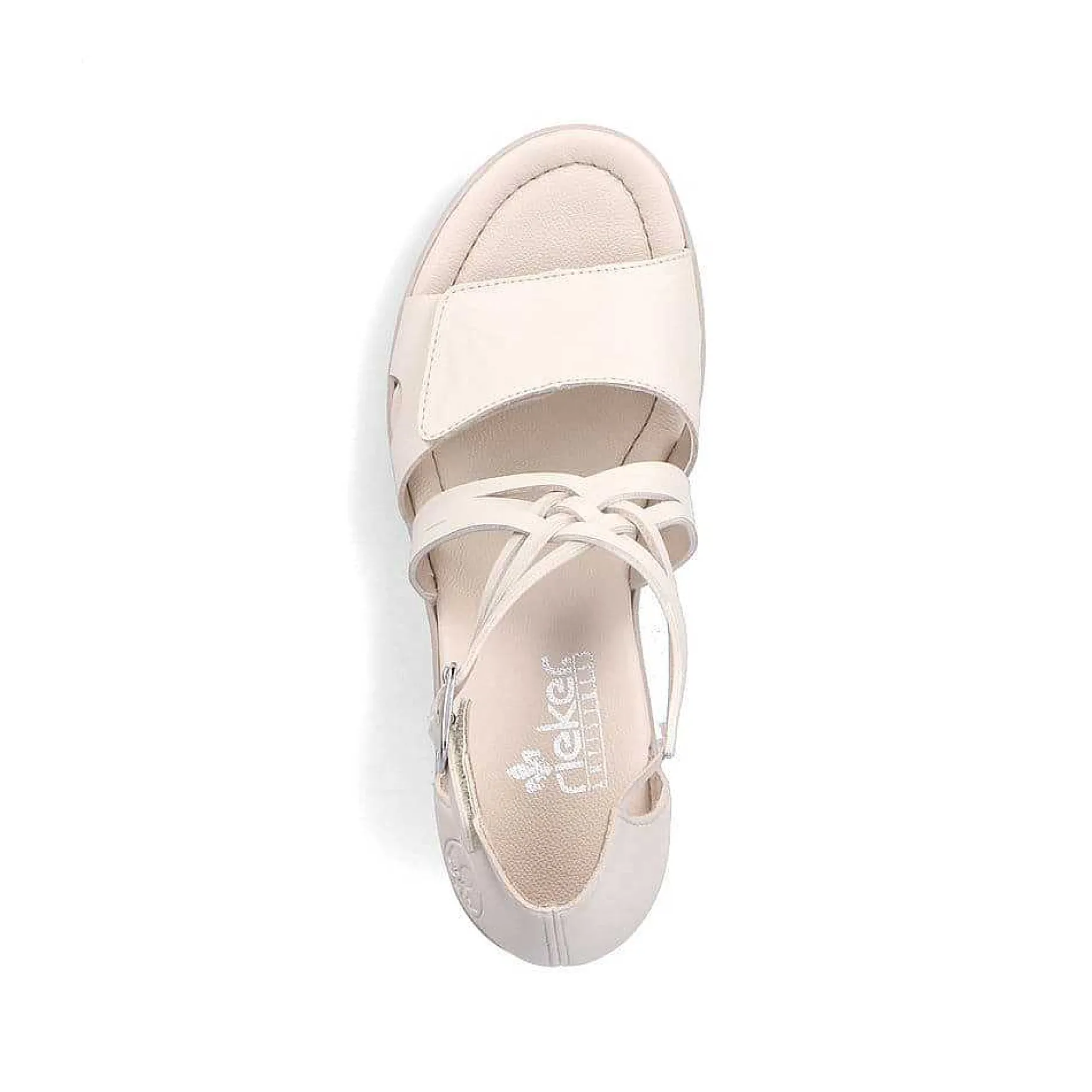 Rieker Women'S Strappy Sandals Cream Beige