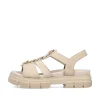 Rieker Women'S Strappy Sandals Light Beige