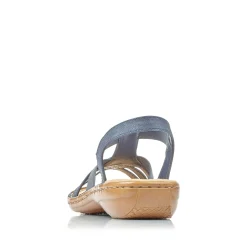 Rieker Women'S Strappy Sandals Slate Blue