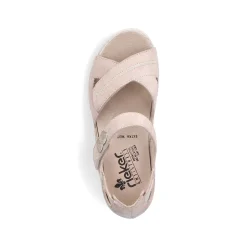 Rieker Women'S Strappy Sandals Light Beige