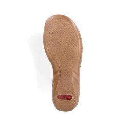 Rieker Women'S Strappy Sandals Caramel Brown
