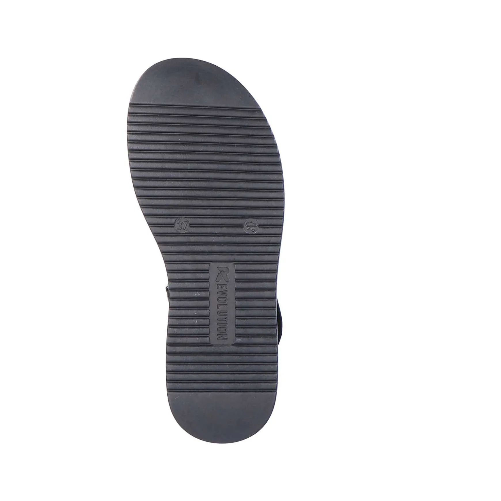 Rieker Women'S Strappy Sandals Midnight Black