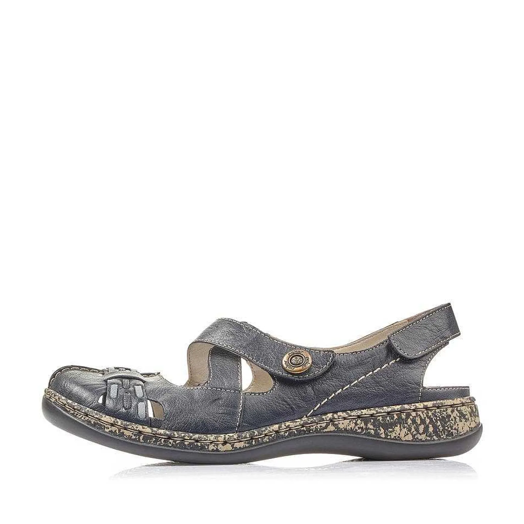 Rieker Women'S Strappy Sandals Navy Blue
