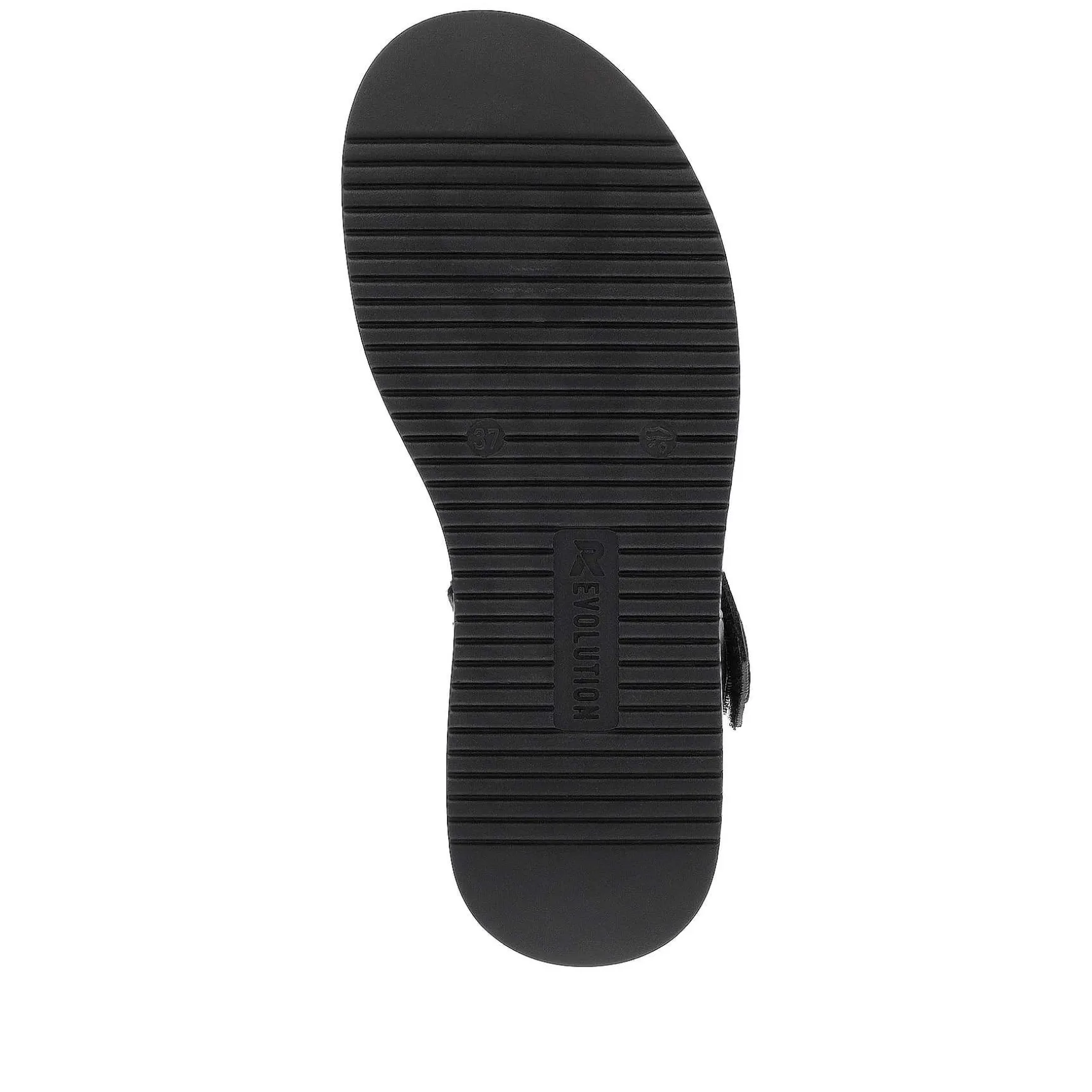 Rieker Women'S Strappy Sandals Night Black