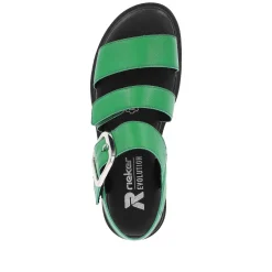 Rieker Women'S Strappy Sandals Emerald Green