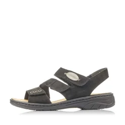 Rieker Women'S Strappy Sandals Jet Black