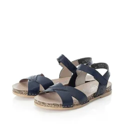 Rieker Women'S Strappy Sandals Pacific Blue