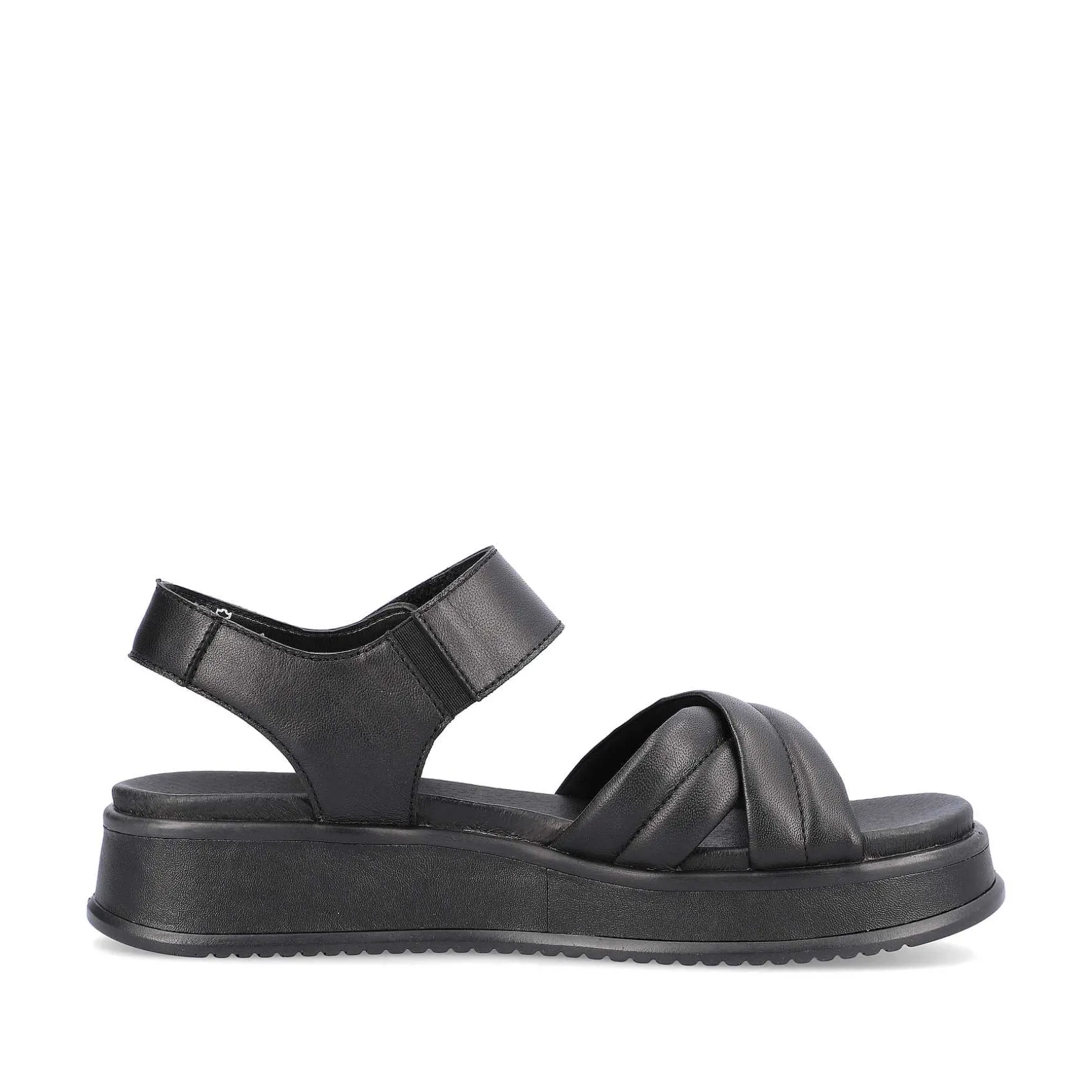 Rieker Women'S Strappy Sandals Midnight Black