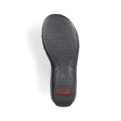 Rieker Women'S Strappy Sandals Asphalt Black