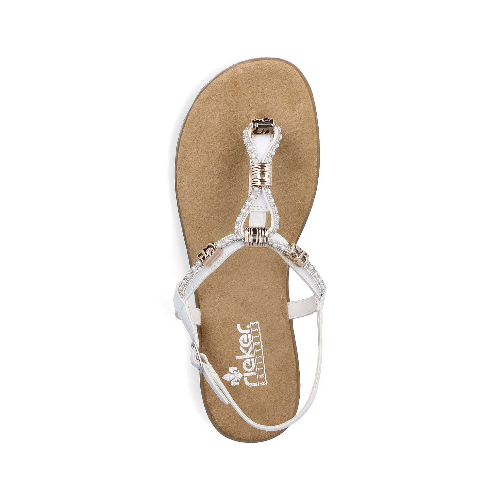 Rieker Women'S Strappy Sandals In Crystal White