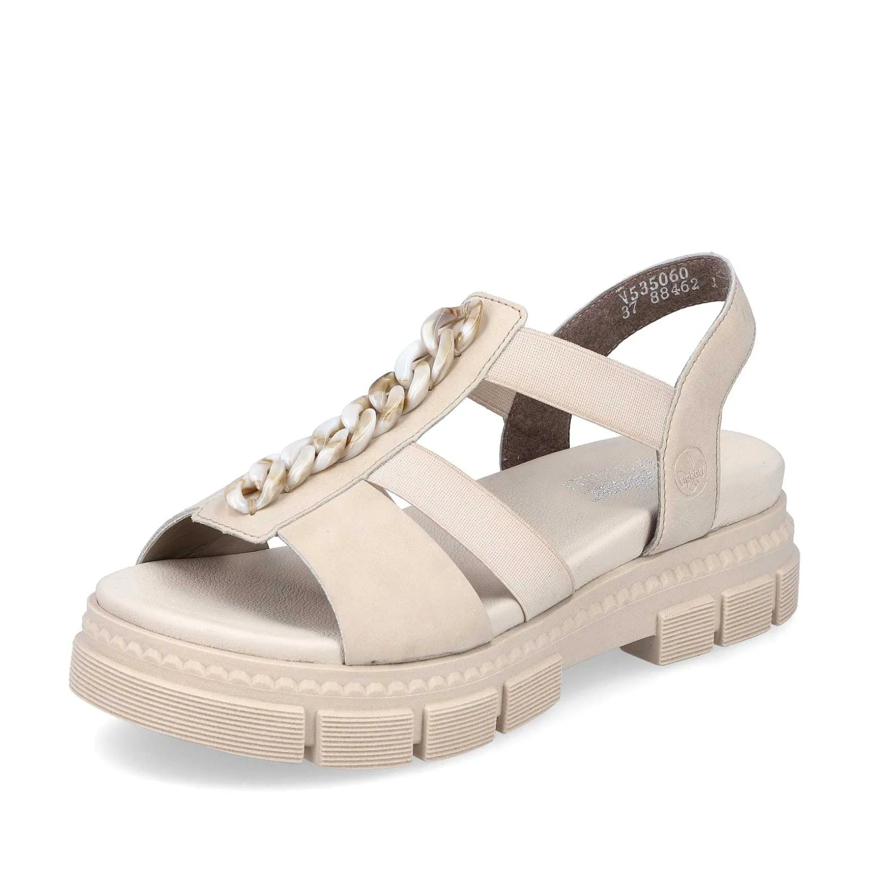 Rieker Women'S Strappy Sandals Light Beige
