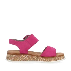 Rieker Women'S Strappy Sandals Magenta
