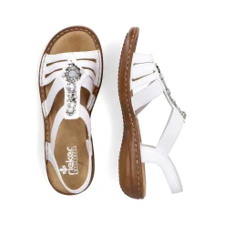 Rieker Women'S Strappy Sandals Lily White