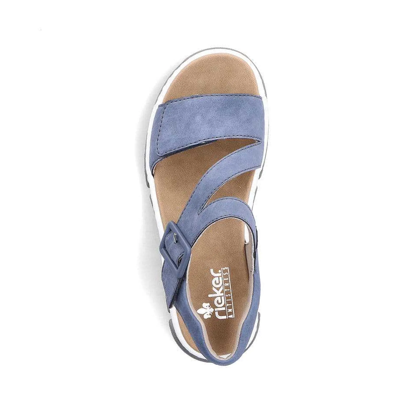 Rieker Women'S Strappy Sandals Slate Blue