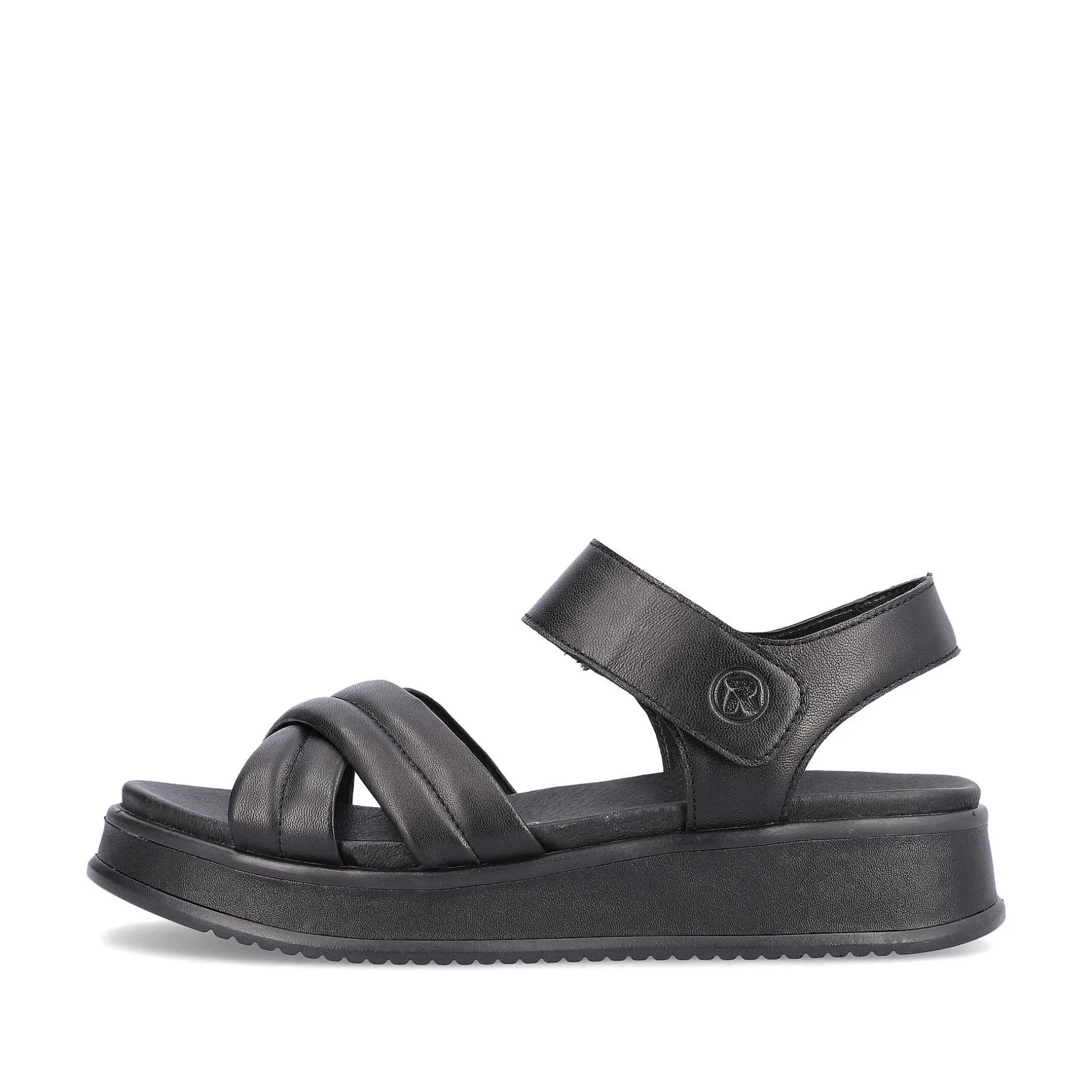 Rieker Women'S Strappy Sandals Midnight Black