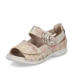 Rieker Women'S Strappy Sandals Multi-Cream
