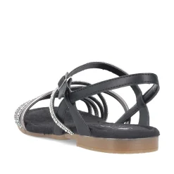 Rieker Women'S Strappy Sandals Jet Black