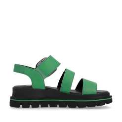 Rieker Women'S Strappy Sandals Emerald Green