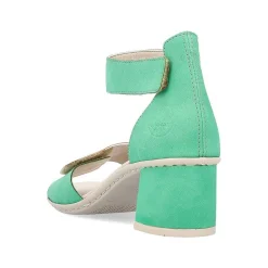Rieker Women'S Strappy Sandals Leaf Green