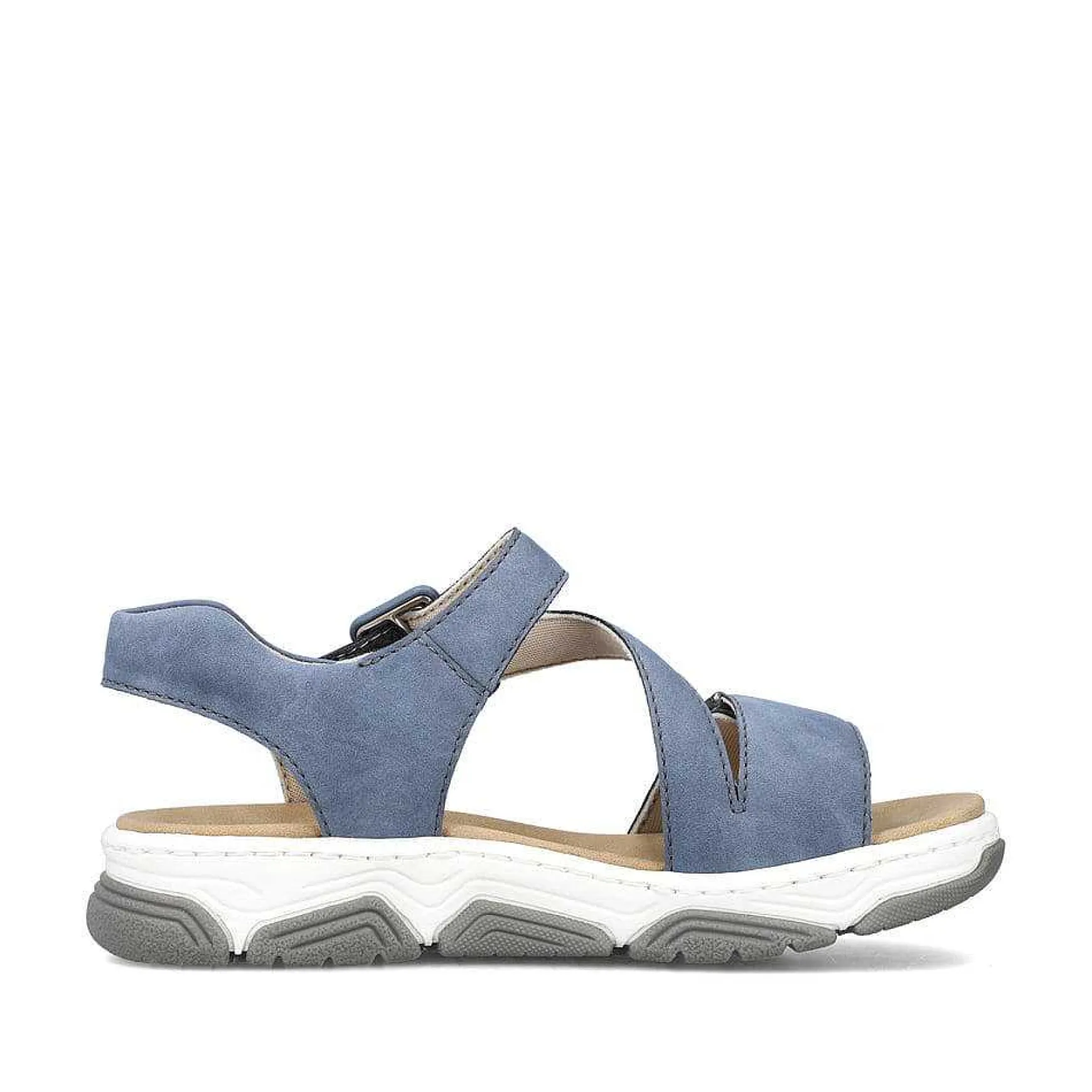 Rieker Women'S Strappy Sandals Slate Blue