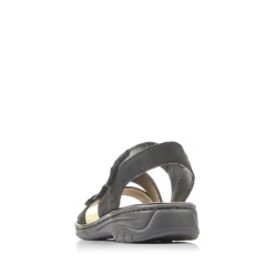 Rieker Women'S Strappy Sandals Jet Black