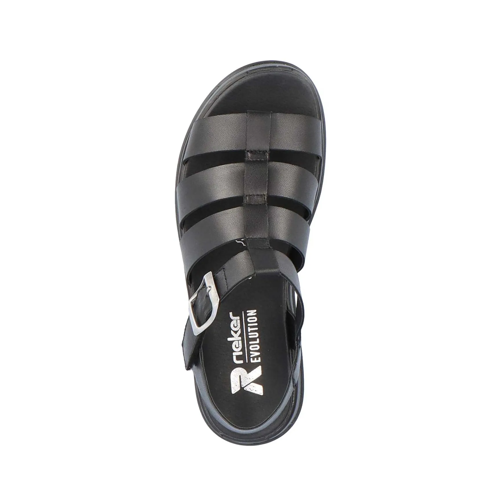 Rieker Women'S Strappy Sandals Night Black