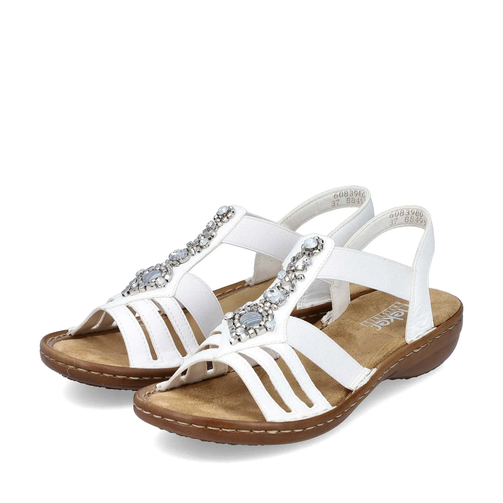 Rieker Women'S Strappy Sandals Lily White