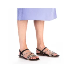 Rieker Women'S Strappy Sandals Jet Black