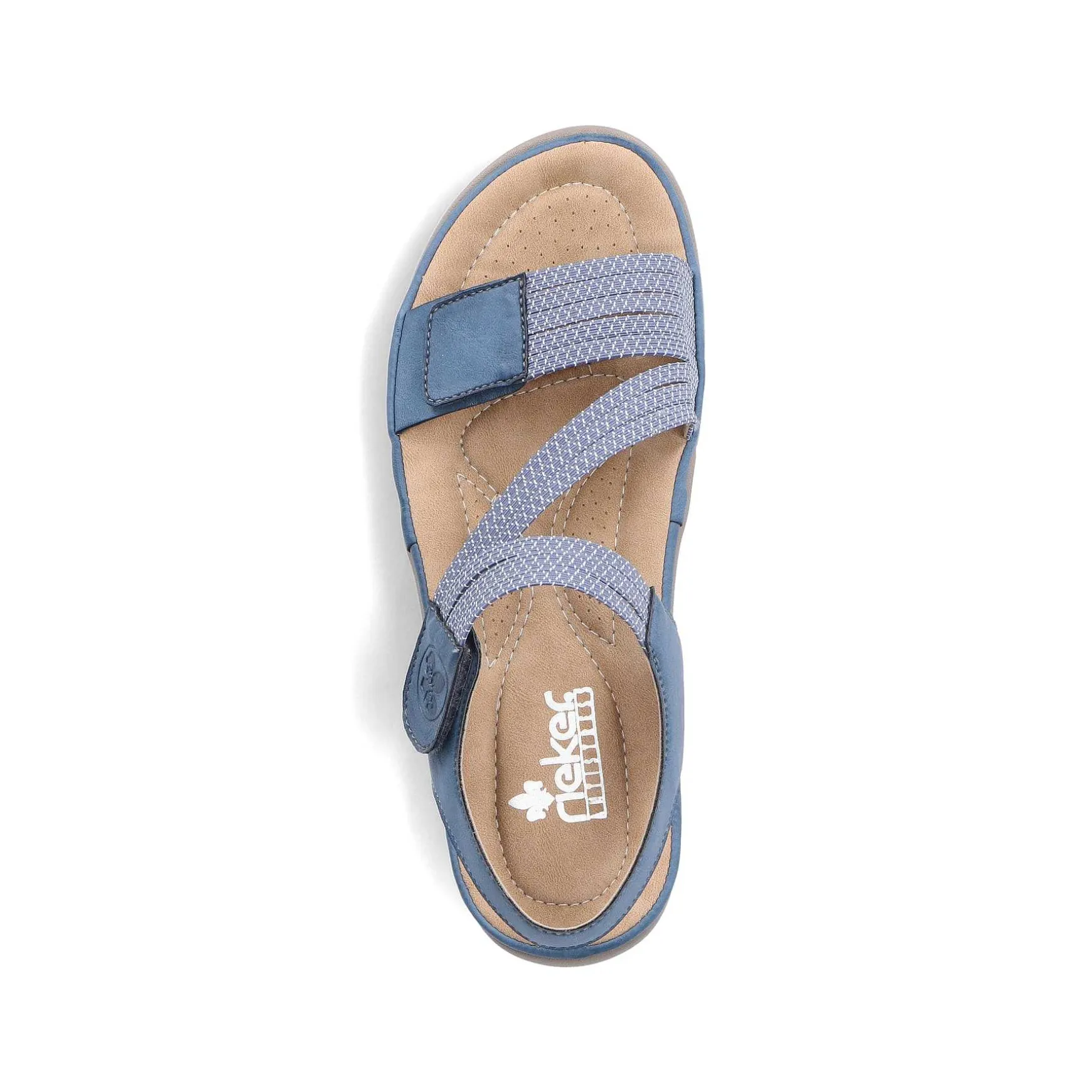 Rieker Women'S Strappy Sandals Sky Blue
