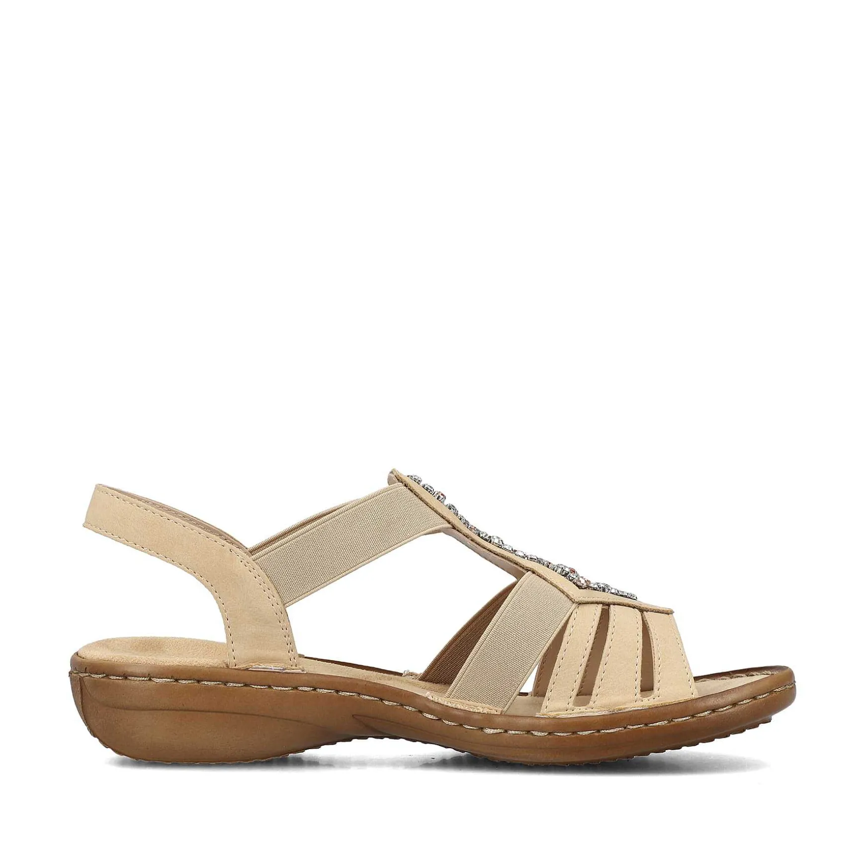 Rieker Women'S Strappy Sandals Light Brown