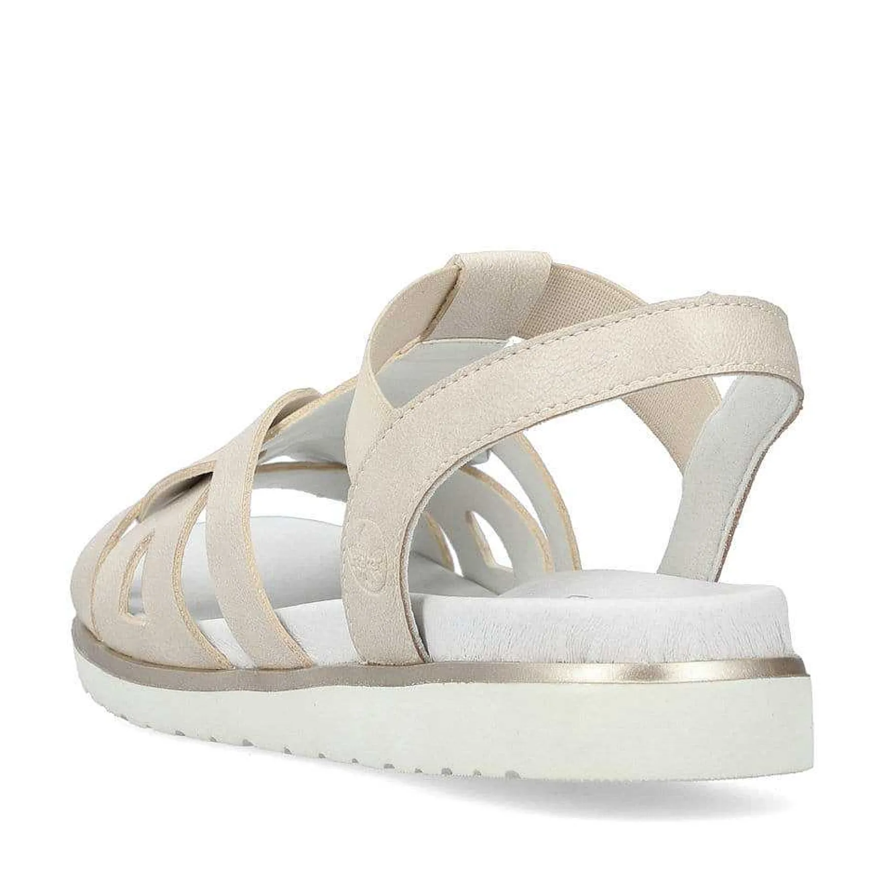Rieker Women'S Strappy Sandals Pearl White