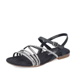 Rieker Women'S Strappy Sandals Jet Black