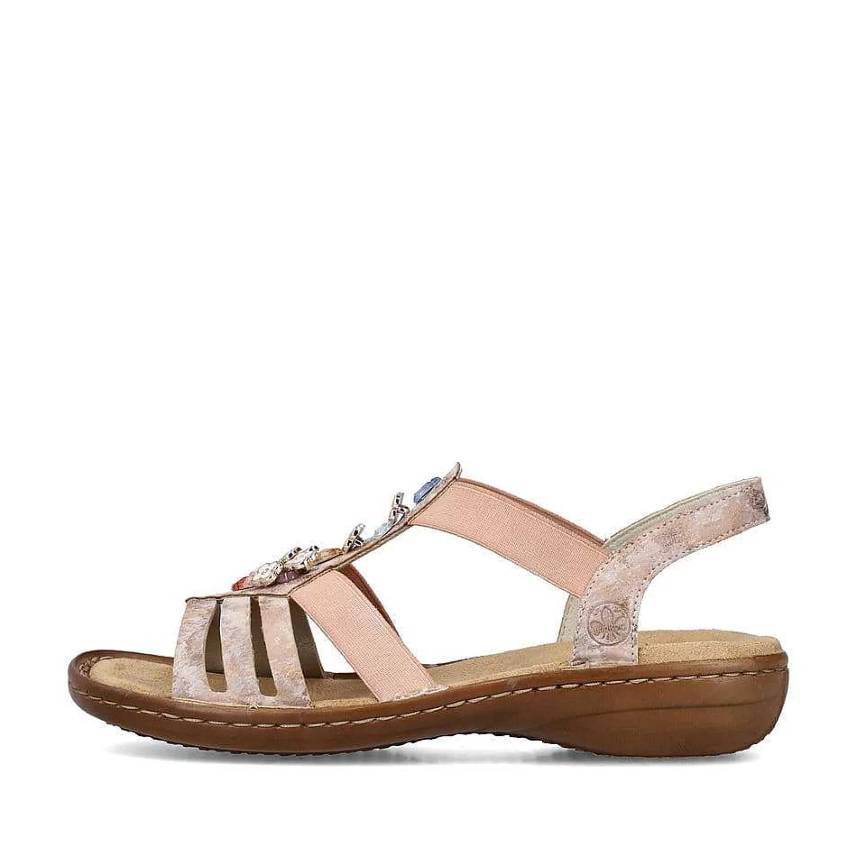Rieker Women'S Strappy Sandals Old Pink