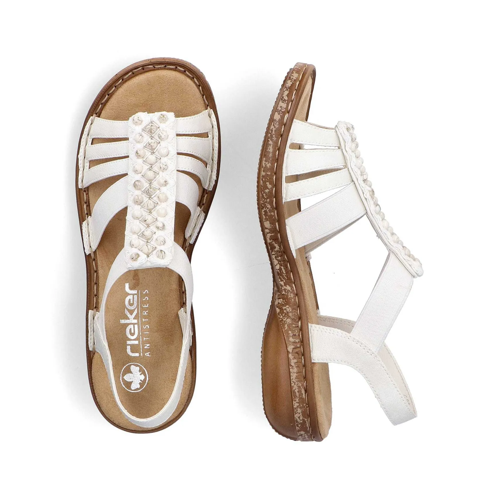 Rieker Women'S Strappy Sandals Light Beige