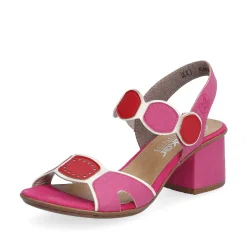 Rieker Women'S Strappy Sandals Pink