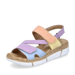 Rieker Women'S Strappy Sandals In Pastel Colors