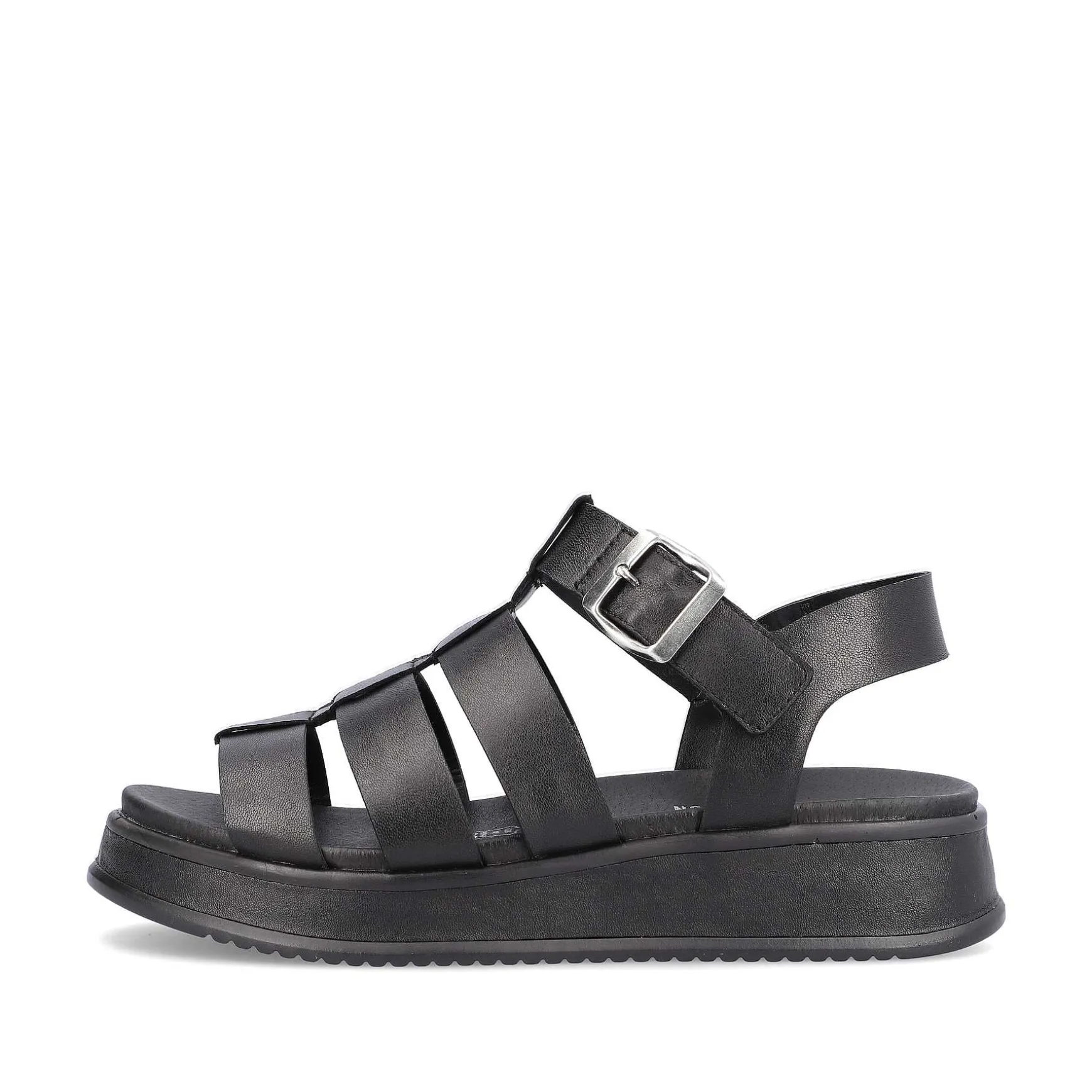 Rieker Women'S Strappy Sandals Night Black