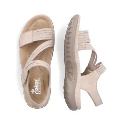 Rieker Women'S Strappy Sandals Light Beige