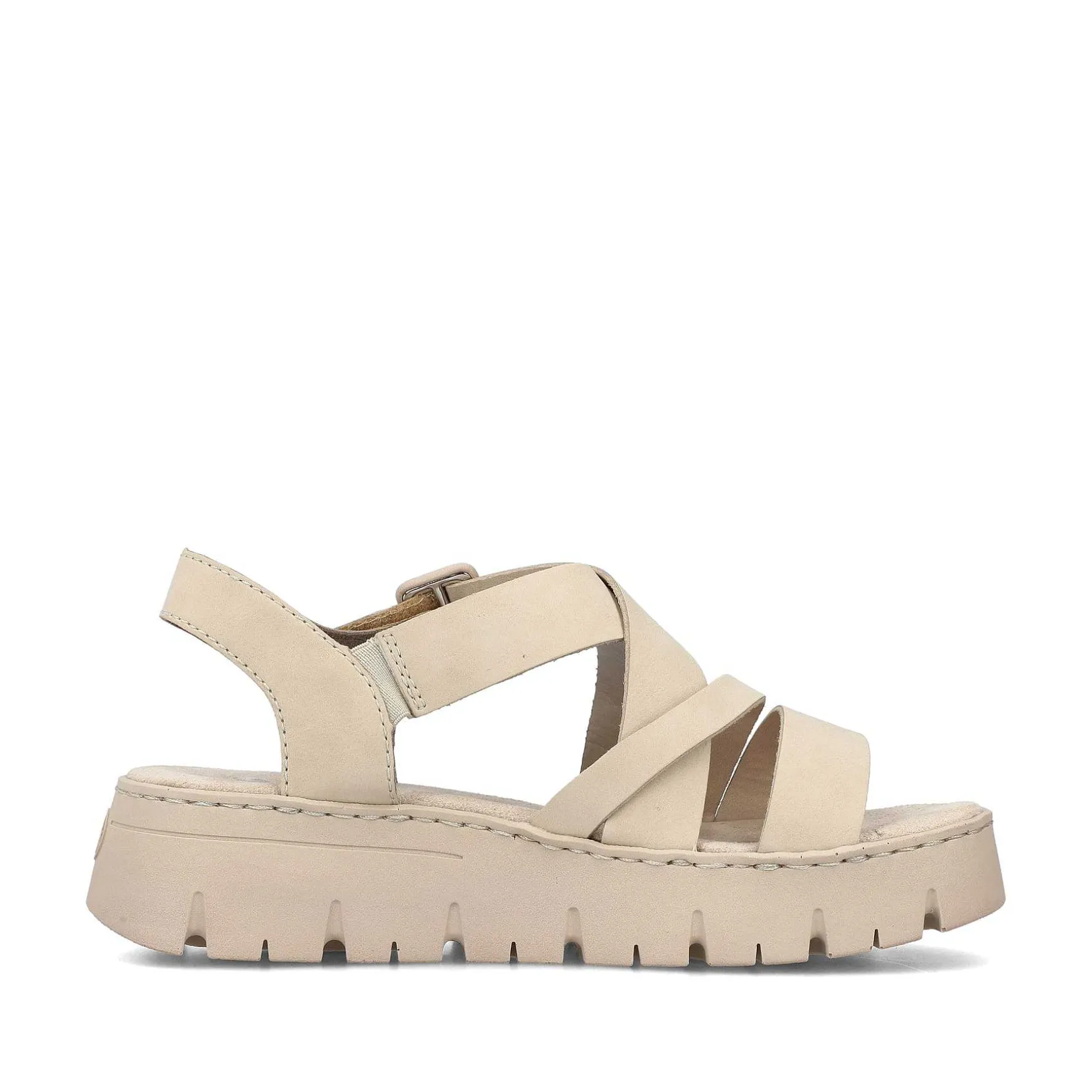 Rieker Women'S Strappy Sandals Light Beige