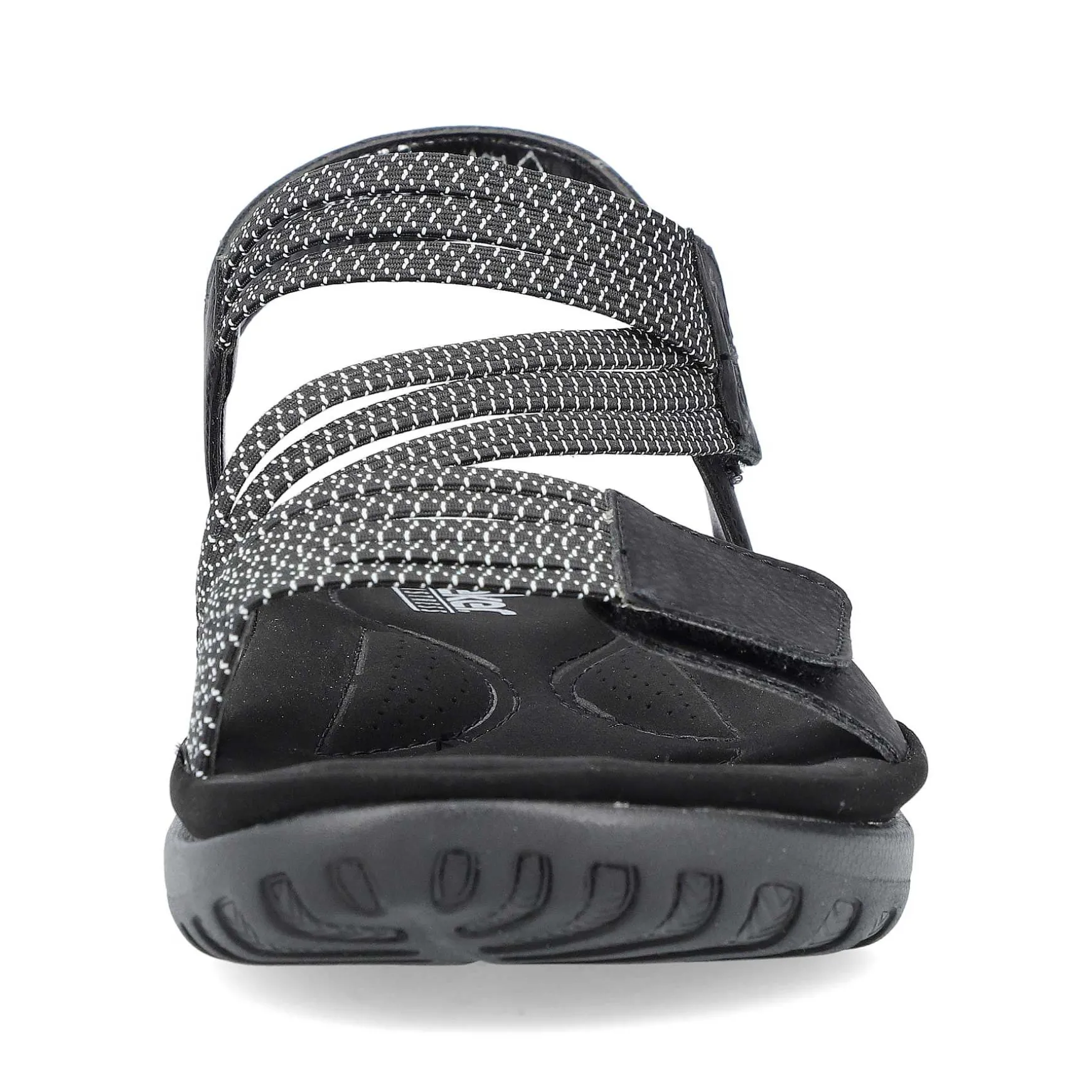 Rieker Women'S Strappy Sandals Asphalt Black