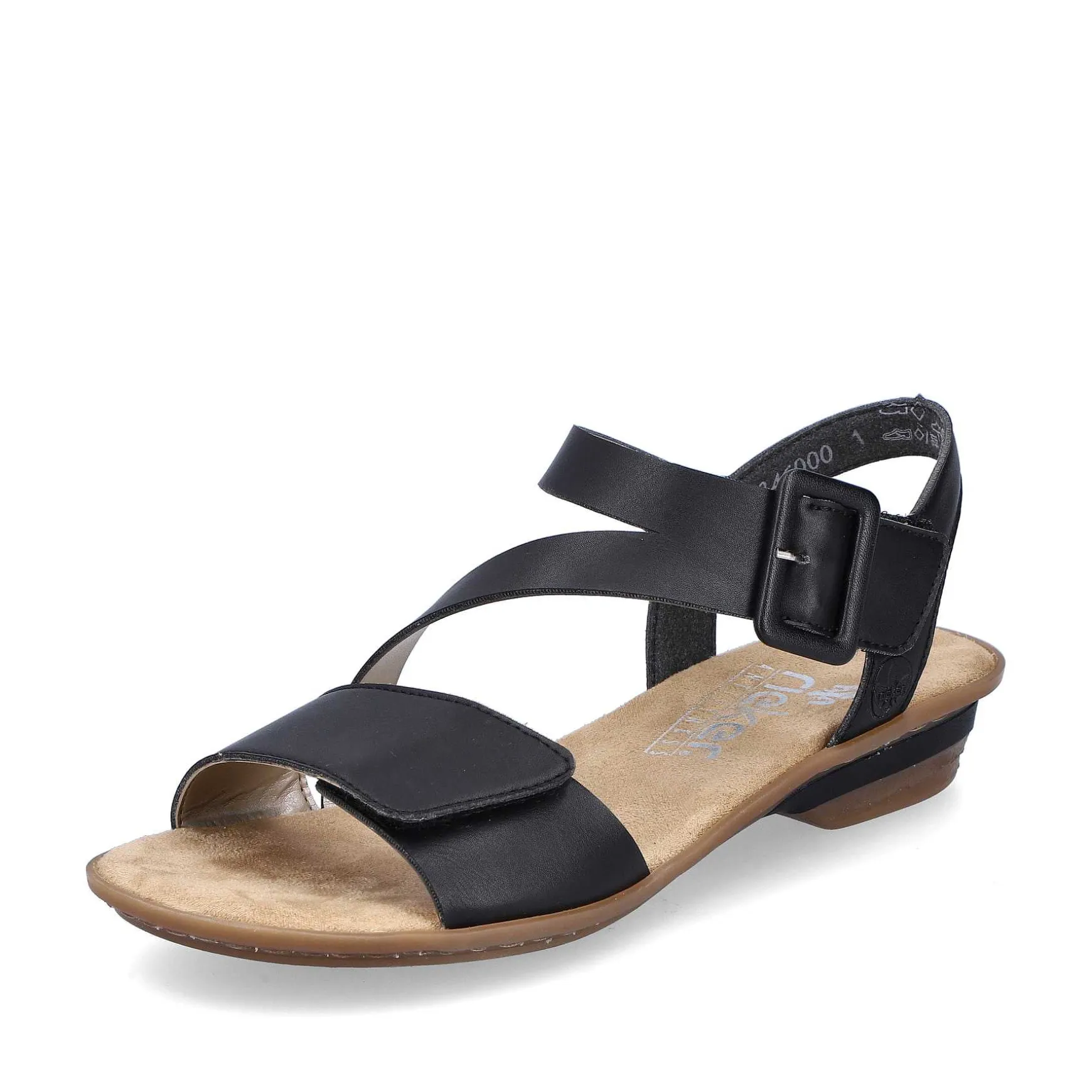Rieker Women'S Strappy Sandals Night Black