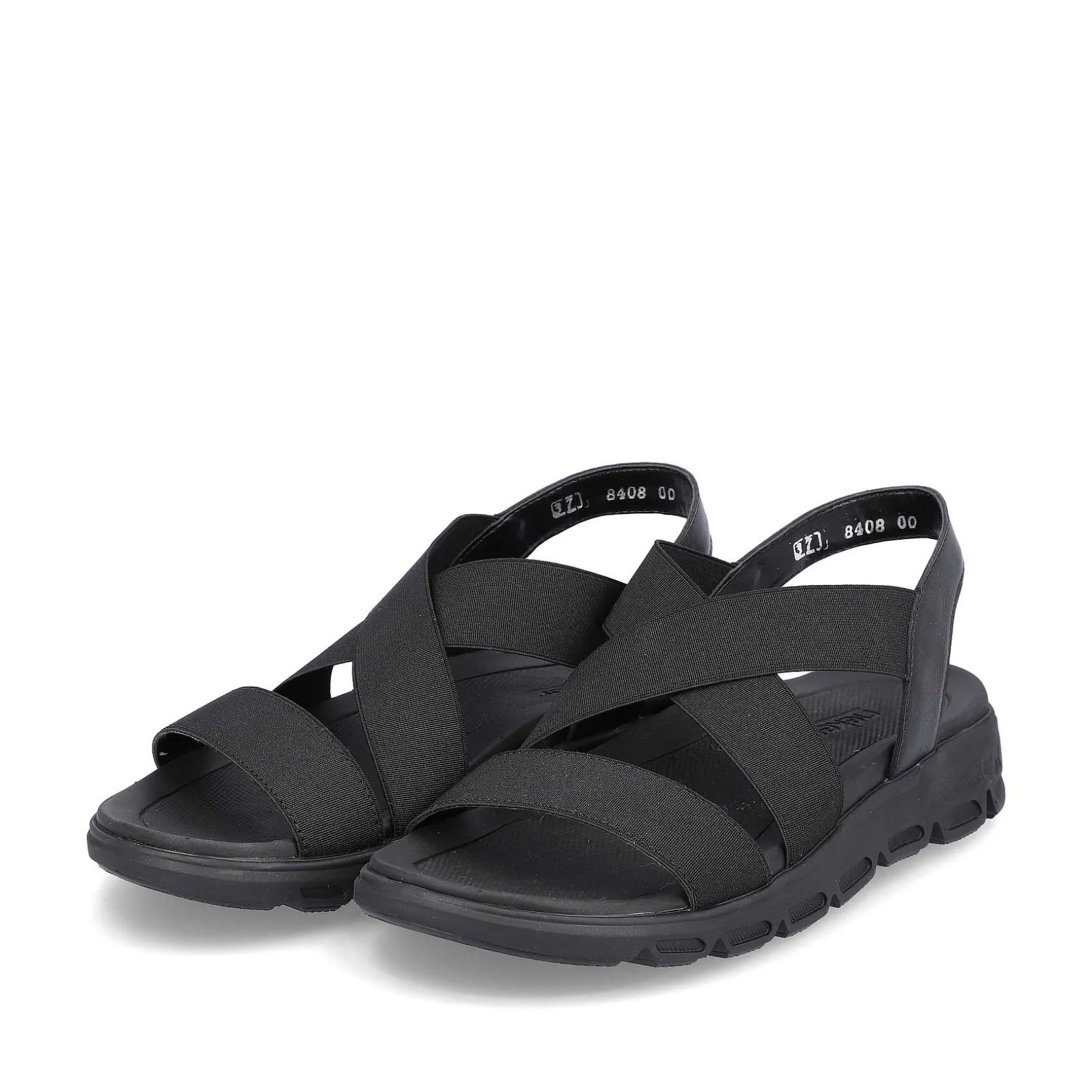 Rieker Women'S Trekking Sandals Deep Black
