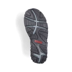 Rieker Women'S Trekking Sandals Asphalt Black