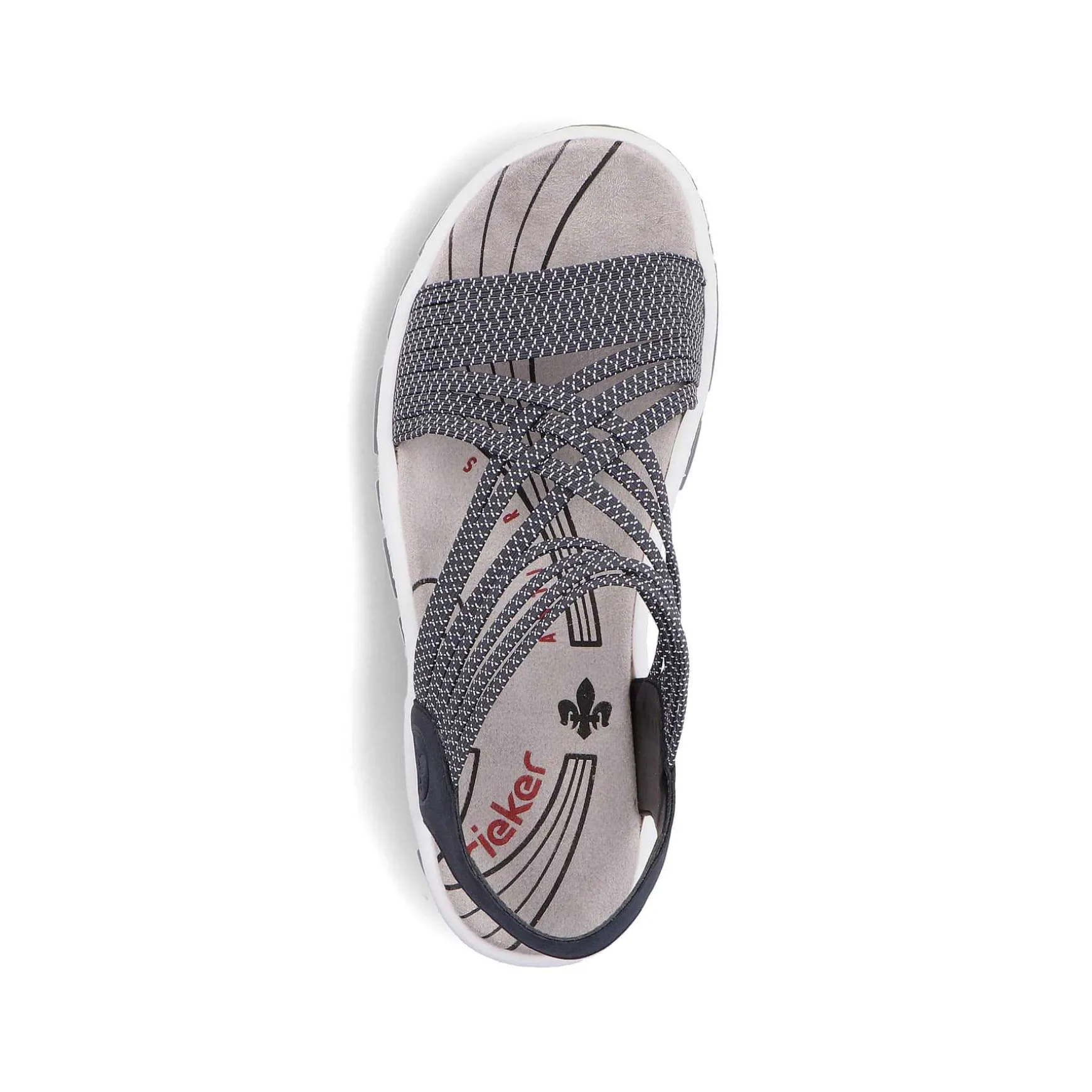 Rieker Women'S Trekking Sandals Pacific Blue