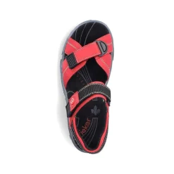 Rieker Women'S Trekking Sandals Fire Red