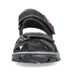 Rieker Women'S Trekking Sandals Asphalt Black
