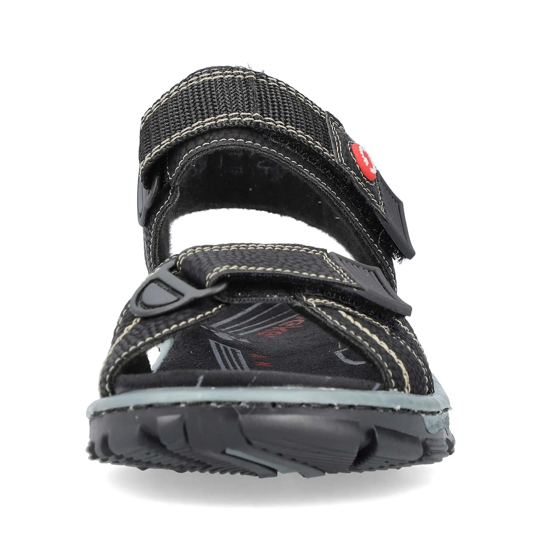 Rieker Women'S Trekking Sandals Asphalt Black