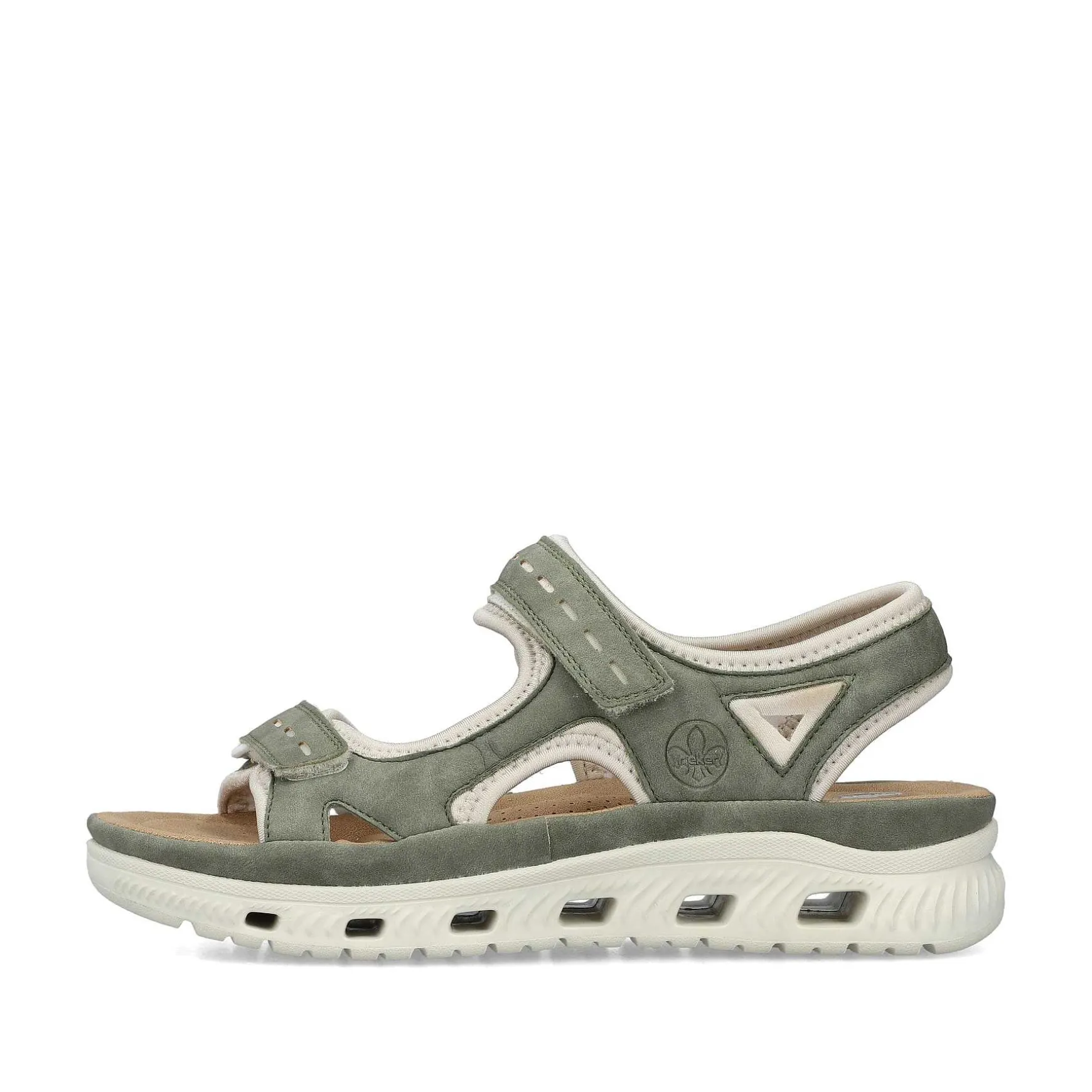 Rieker Women'S Trekking Sandals Green Grey